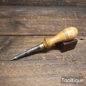 Vintage Boxwood Handled Screwdriver For Bits - Good Condition
