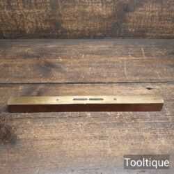 Vintage Kent Beechwood Brass 12” Spirit Level - Good Condition