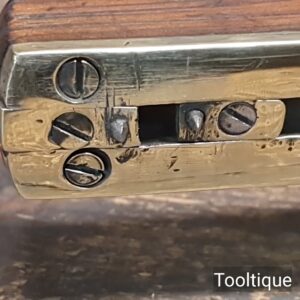 Vintage Rosewood Brass Mortice Gauge Screw Adjustment - Refurbished