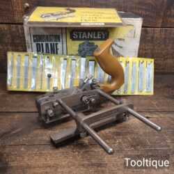 Vintage Boxed Stanley No: 13-050 Combination Plough Plane - Good Condition