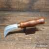 Vintage Leatherworking Curved Trimming Knife - Sharpened Ready To Use