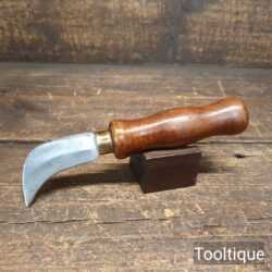 Vintage Leatherworking Curved Trimming Knife - Sharpened Ready To Use