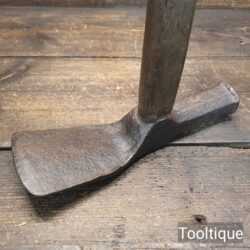 Antique Blacksmiths Handmade Paviours Adze Hammer - Original Condition