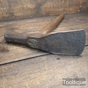 Antique Blacksmiths Handmade Paviours Adze Hammer - Original Condition