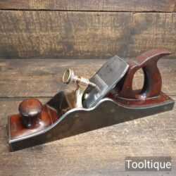 Antique 13 ¾” Cast Steel & Mahogany Infill Panel Plane - Refurbished