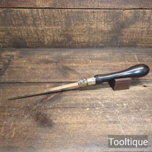 Antique Ebony & Brass Pad Saw Good Sharp Blade - Refurbished Ready For Use