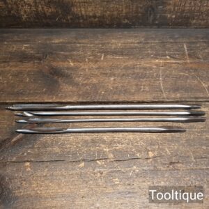 4 No: Vintage Long Series Gimlet Bits for Brace - Good Condition