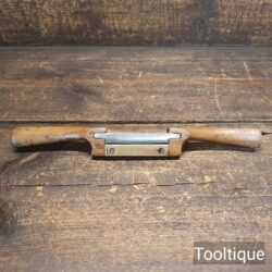 Vintage Beechwood Spokeshave 2 ½” Cutter Brass Wear Plate - Refurbished