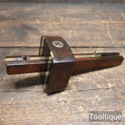 Vintage Thomas Turner Rosewood Brass Mortice Gauge - Refurbished