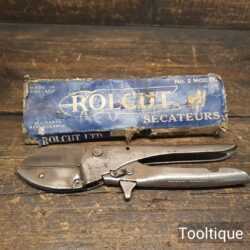 Vintage Gardeners No: 2 Rolcut Secateurs or Pruners - Good Condition