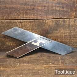 Antique 12” Rosewood & Brass Carpenters Mitre Square - Refurbished
