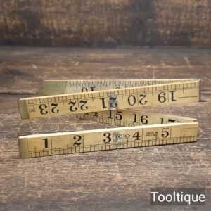 Vintage CK Holland 2ft Boxwood & Brass Folding Square - Lightly Used