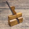 Vintage 2” Miniature Luthiers Boxwood Hollow or Rounding Plane - Refurbished