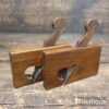 2 No: Vintage Miniature Luthiers Beechwood Rabbet Planes - Refurbished