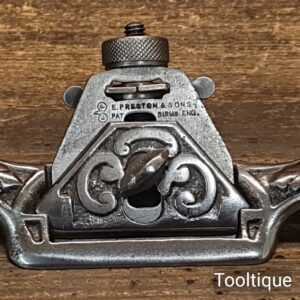 Vintage Edward Preston Ornate Flat Soled Spokeshave - Polished Finish