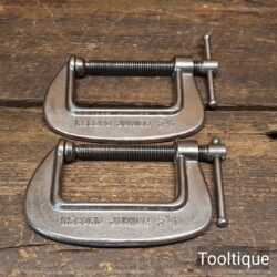 2 No: Vintage Record Junior 2 ½” G Cramps - Good Condition