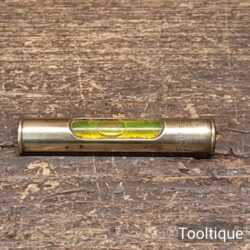 Vintage J. Rabone & Sons 2.5” Machinist’s Brass Level - Good Condition
