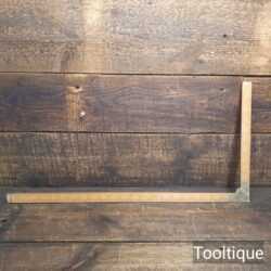 Crisp Vintage Rabone No: 1508 Boxwood Brass 90-Degree Folding Tailors Square