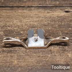 Vintage Luthiers Small Brass Spokeshave with Curved Sole - Refurbished