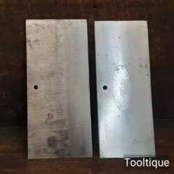 2 No: Vintage Slack Sellers & Co 6” Cabinet Scrapers - Good Condition