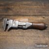 Vintage 8” Adjustable Wrench with Beechwood Handle - Good Condition
