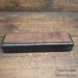 Vintage Fine Grade India Sharpening Stone Boxed Fitted with Leather Strop