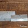 2 No: Vintage Slack Sellers & Co 6” Cabinet Scrapers - Good Condition