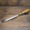 Antique 1 1/8” Cast Steel Long Series Bevel Edge Chisel - Refurbished