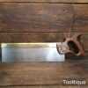 1930’s Vintage 14” Spear & Jackson Leap Frog No: 52 Brass Back Tenon Saw 12 TPI