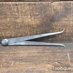 Vintage 9” Rivet Jointed Internal Steel Callipers - Good/Fair Condition
