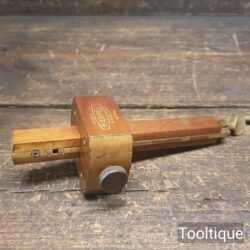 Vintage Marples No: 2154 Mahogany Brass Screw Adjustment Mortice Gauge