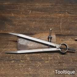 Vintage Square Leg 7” Silver Steel Spring Dividers - Refurbished