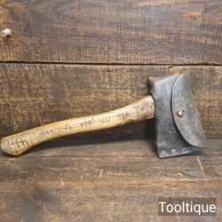 Vintage Brades Carpenters Hatchet Axe - Boys Scouts Leather Case