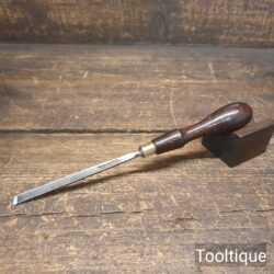 Vintage Marples & Sons Shamrock Cast Steel ¼” Woodcarving Skew Chisel