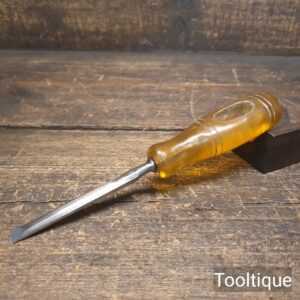 Vintage I. Sorby 3/8” Wide Bevelled Edge Chisel Shatterproof - Fully Refurbished