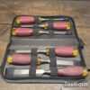 Vintage Set 6 No: Marples Sheffield Bevelled Edge Chisels - Shatterproof in Case