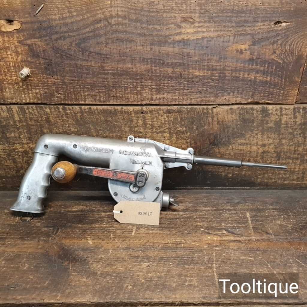 Vintage Raw Plug Mechanical Hammer Drill – Good Working Condition