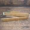 Vintage I.D Smallwood 2ft Boxwood Brass Folding Rule No: 54 ½ - Good Condition