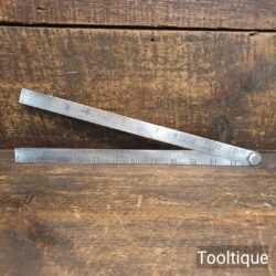 Vintage 24” I.D Smallwood No: 269 Spring Steel Imperial Folding Rule