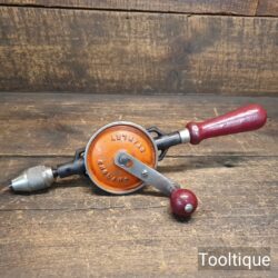 Vintage Stanley No: 803 Double Pinion Egg Beater Hand Drill - Refurbished