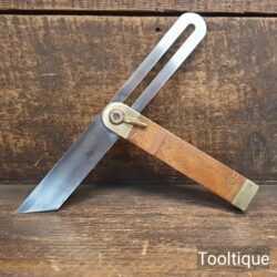 Vintage Marples Mahogany & Brass 9” Quick Release Bevel - Refurbished