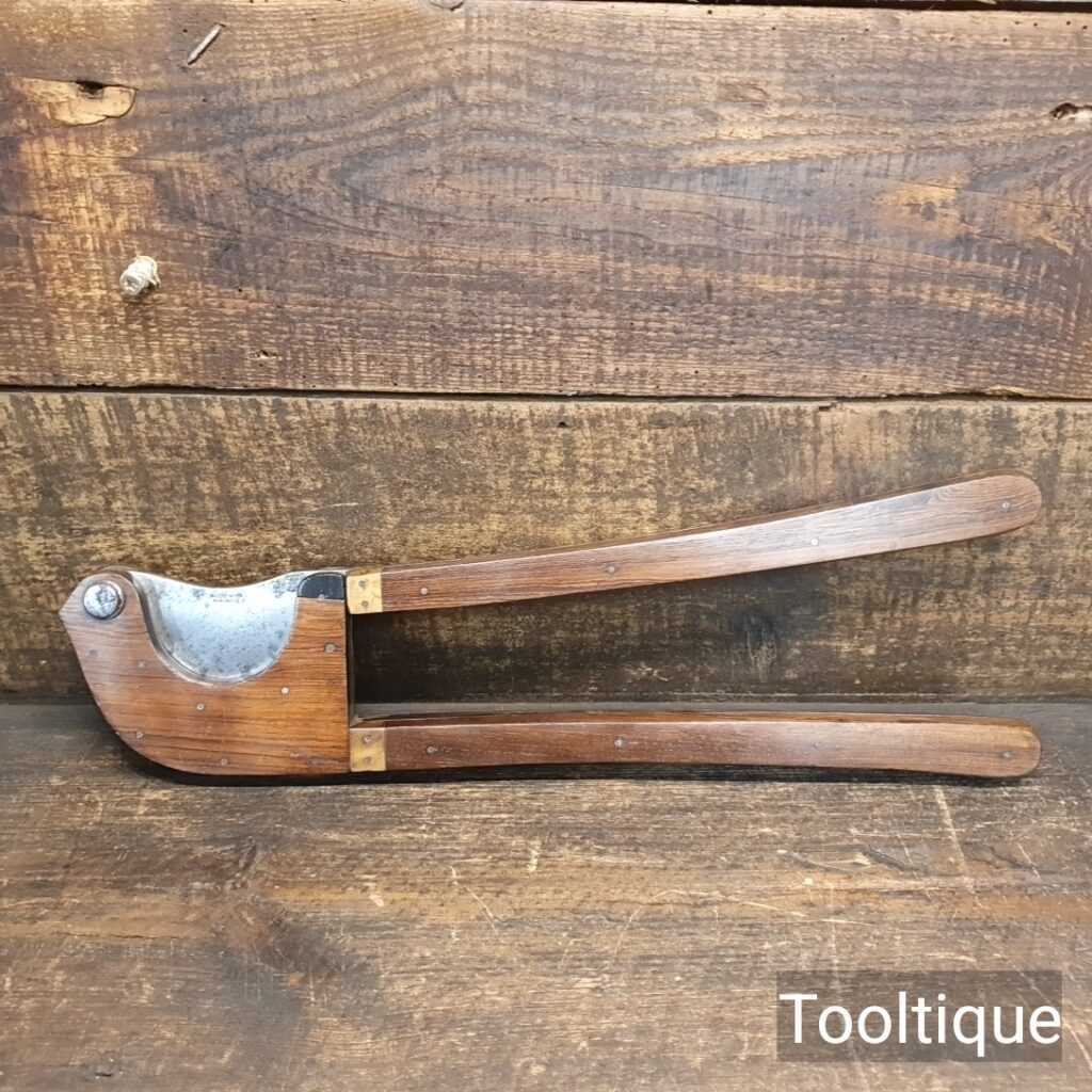 Rare Antique McQueen & Son Farriers Rosewood & Bone Animal Tail Cutter
