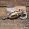 Ornate Antique 13 Ounce Brass Plumb Bob - Refurbished Ready To Use