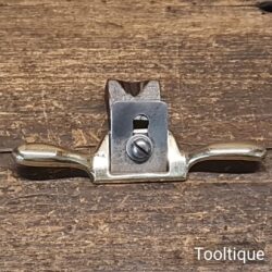 Vintage Luthiers Small Brass Flat Soled Spokeshave - Refurbished For Use