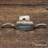 Vintage Luthiers Small Brass Flat Soled Spokeshave - Refurbished For Use