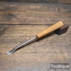 Vintage Left Hand ½” Skewed Woodcarving Spoon Fishtail chisel - Sharpened