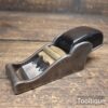 Antique Low Angle Chariot Cast Steel Plane Rosewood Wedge - Refurbished
