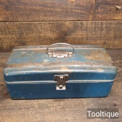 Vintage Union USA Pressed Steel Tool Box - Good Rustic Condition