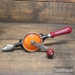 Vintage Stanley No: 803 Double Pinion Egg Beater Hand Drill - Fully Refurbished
