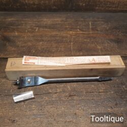 Vintage Boxed Ridgeway 1” – 3” Expansive Auger Brace Bit - Good Condition